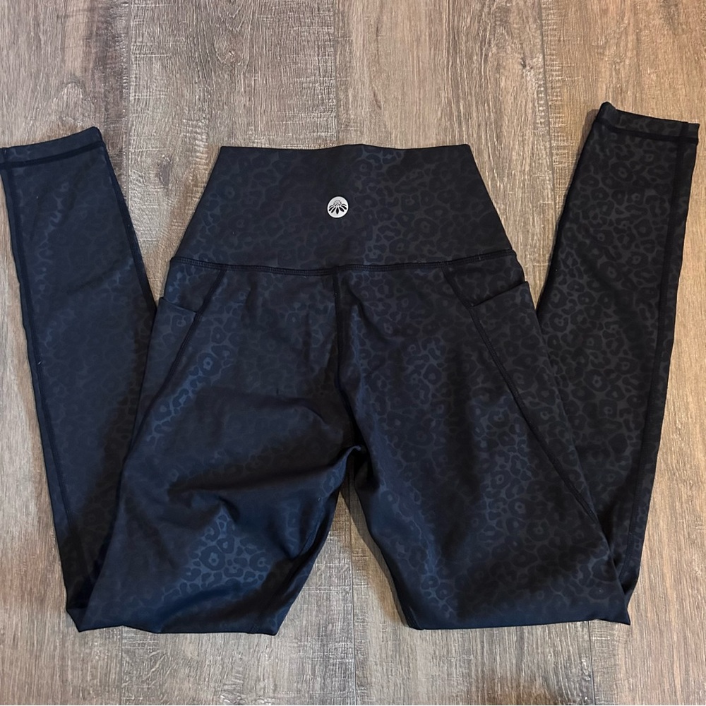 Senita Lux Leggings Black Leopard